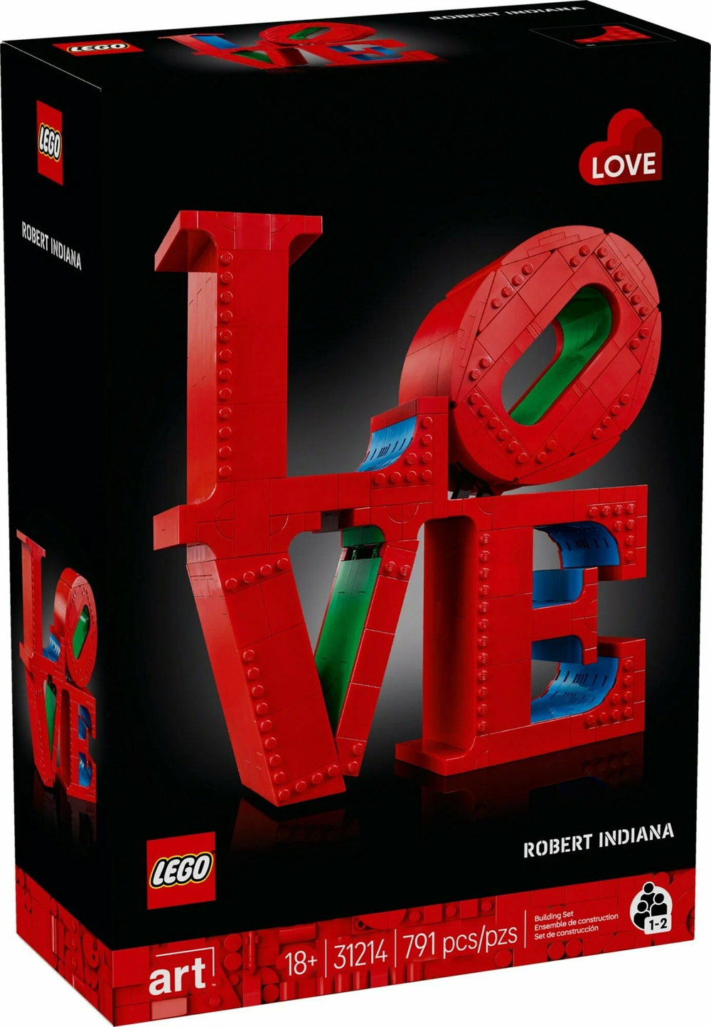 LEGO 31214 «LOVE — Любовь» — арт-панно из деталей LEGO для интерьера