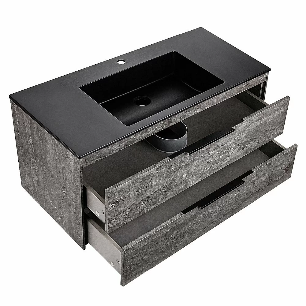 Тумба с раковиной Vincea Chiara 2D 1000 G.Stone