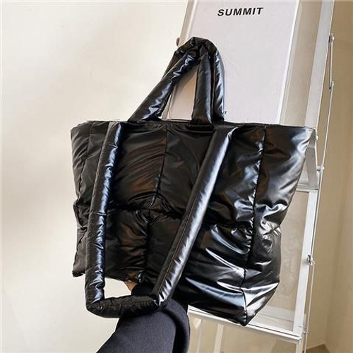 Женская дутая сумка-шоппер