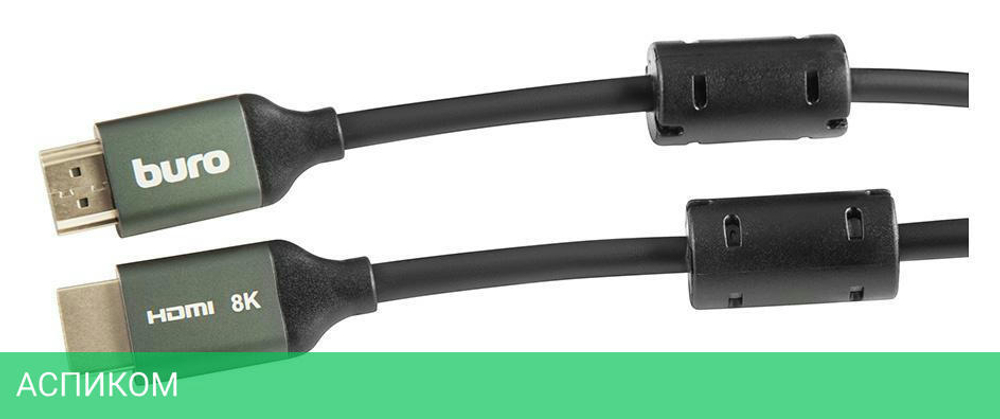 Кабель Buro HDMI (m)/HDMI (m) 2м черный (BHP-HDMI-2.1-2G)