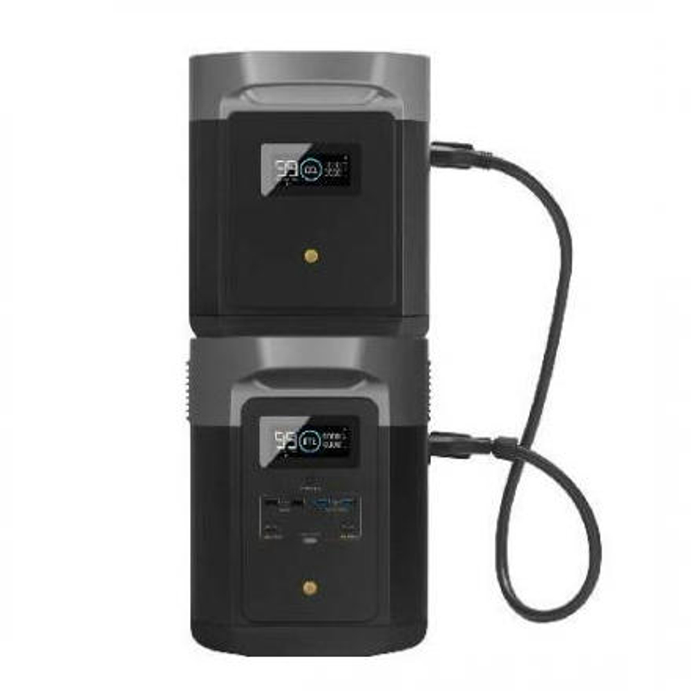 Комплект EcoFlow DELTA Max (2000) + внешняя батарея Темно-серый
