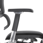 Кресло FALTO Ergohuman Luxury 2 с подножкой ( чёрный каркас /сетка чёрный T-168-B1 Black )