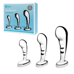 b-Vibe STAINLESS STEEL P-SPOT TRAINING SET - Набор металлических стимуляторов