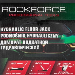 Домкрат подкатной гидравлический 2.5т. RockFORCE RF-T830031BS