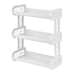 Полка навесная Keeplex Regular трехсекционная 32,4х17х41,8см белое облако