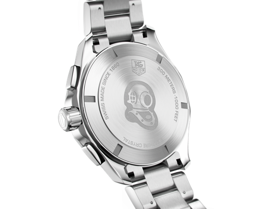 Tag Heuer CAY111A.BA0927 мужские часы с хронографом  AQUARACER вид сзади