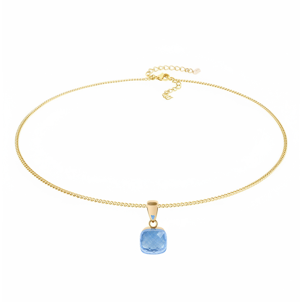 Колье Qudo FIRENZE (G) Light Sapphire 107001/48-4715