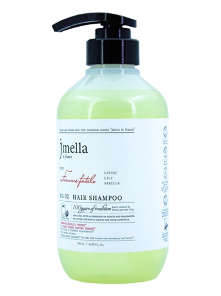 JMELLA - ШАМПУНЬ ДЛЯ ВОЛОС И КОЖИ ГОЛОВЫ IN FRANCE FEMME FATALE HAIR SHAMPOO, 500 МЛ