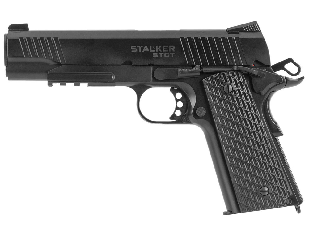 Пистолет пневматический Stalker STCT (Colt 1911 Tactical), к.4,5мм, 12г CO2, металл, 97 м/с,Hop-Up, Blowback (6 шт./уп.)