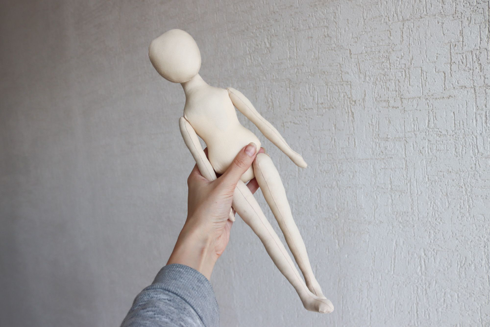 Аксель и Беата, 44 и 38 см. Комплект заготовок интерьерных кукол из текстиля для хобби, рукоделия, творчества