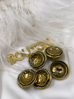 Пуговицы бронзовые с углублением в центре