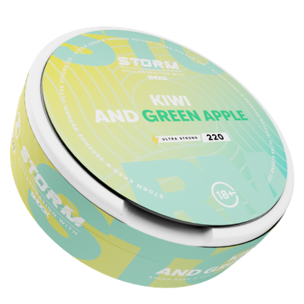 Новинка STORM BY ШОК KIWI AND GREEN APPLE (220 МГ) - КИВИ И ЗЕЛЕНОЕ ЯБЛОКО