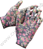 GRINDA прозрачное нитриловое покрытие, чёрные, размер L-XL, садовые перчатки (11297-XL)