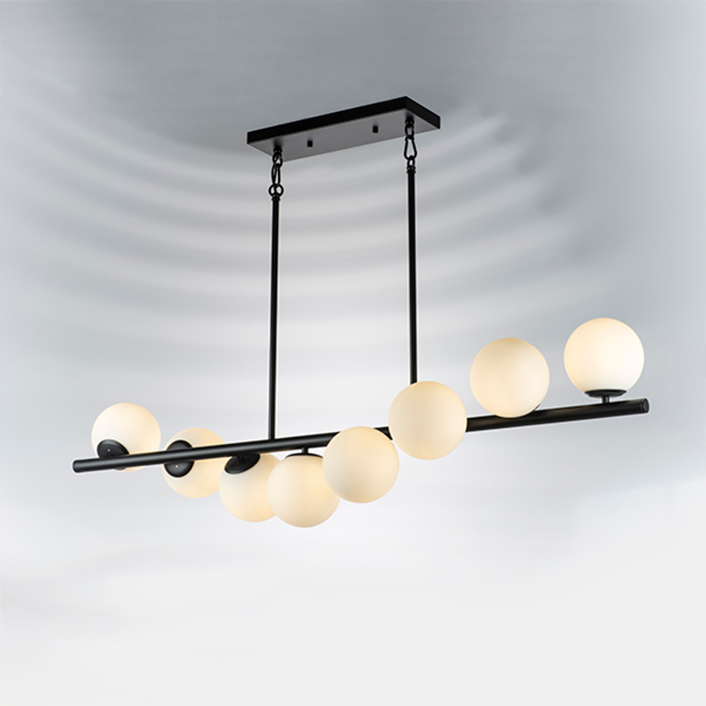 815187 Люстра CROCO 8х40W E14 ЧЕРНЫЙ МАТОВЫЙ