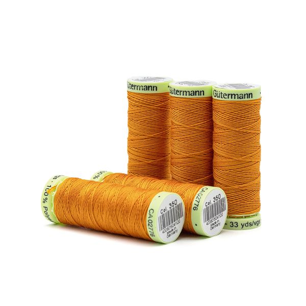 Нитки отделочные Gutermann Top Stitch 30 (30 метров), 5 кат. | 350 св.оранжевый