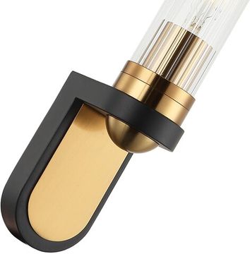 Светильник настенный 1*Е27 2200/00/01W бронза/чёрный/прозрачный Sevage Stilfort