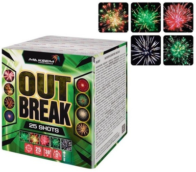 Батарея салютов "Out Break" SB-25-03* 25 залпов * 1.2"