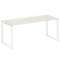 Metal System Стол письменный на О-образном м/к БО.СП-5 Дуб Наварра/Металл Белый 1800*720*750