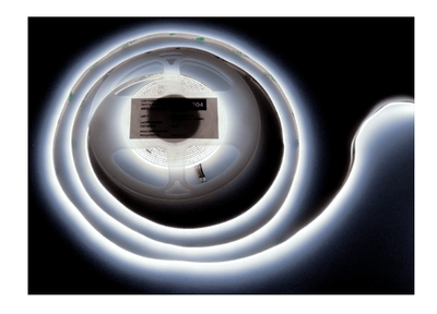 Лента светодиодная COB, 480 LED, 12V, 9,6W/м, 5 мм, IP20, холодный белый, 5м, AQ (15.0304)