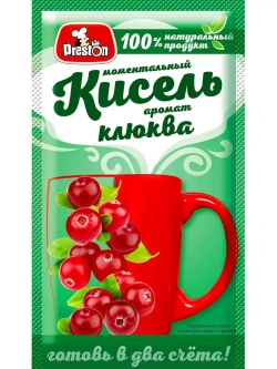 Кисель лесные ягоды, вишня, клюква, ежевика 30 г * 20 шт