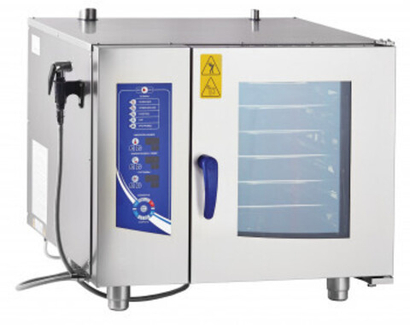 11000019451 Абат Пароконвектомат ПКА 6-1/1ПМ2 (парогенератор, 6хGN-1/1, память на 110 программ приготовления, вся нерж, без г/емкостей, 3х-канальный щуп, регулировка влажности, вентилятор: реверс + 5 скоростей)