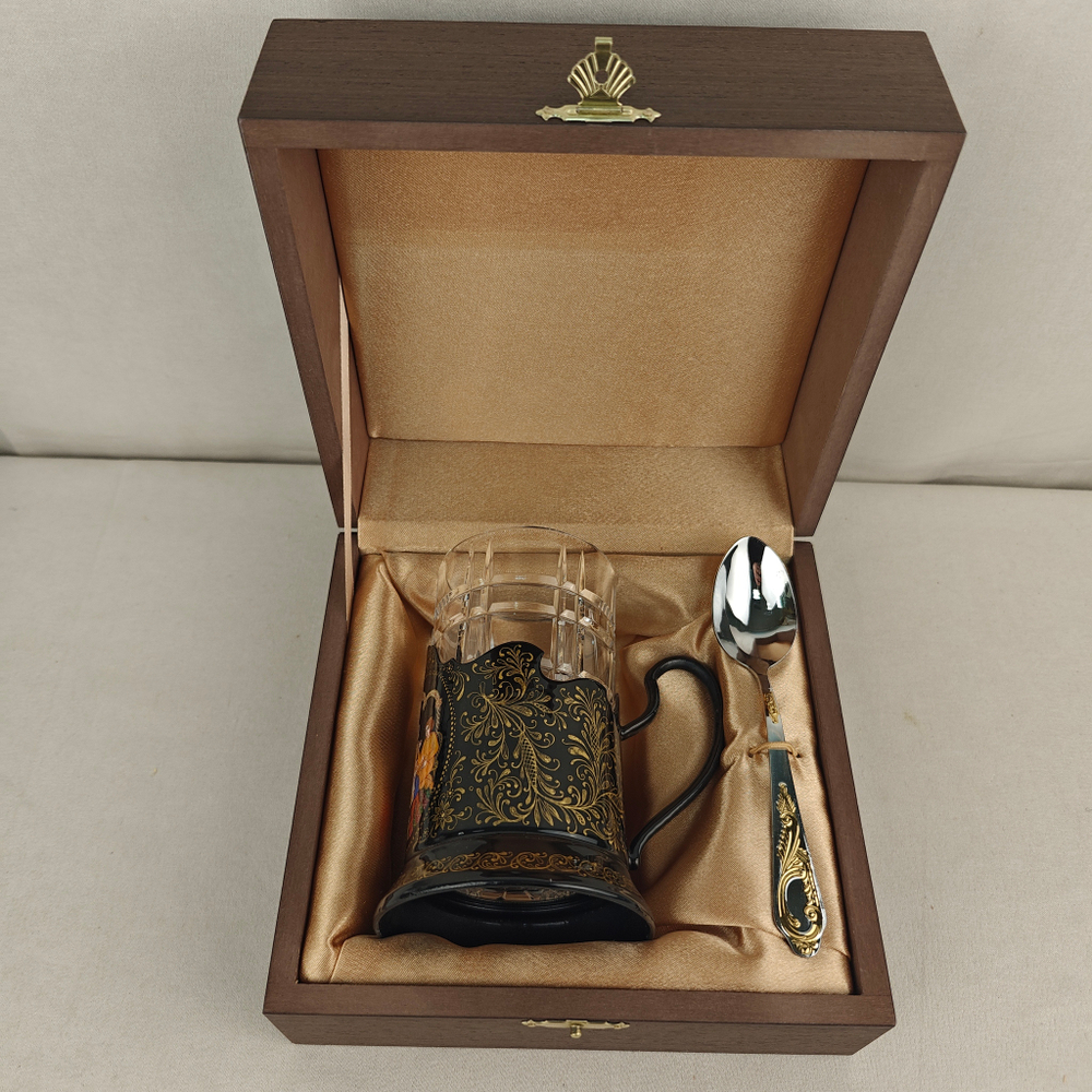 Чайный набор "Чаепитие" (Ручная роспись Палех)