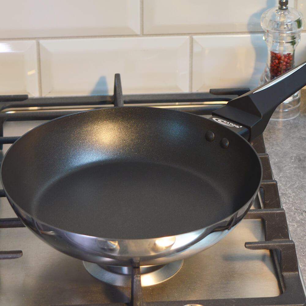 Сковорода 24см "Стайл" б/кр а/п, индукция, ТРС 3,6мм, покрытие Xylan