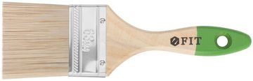 Кисть флейцевая "Микс", смешанная натуральная и искусственная щетина, деревянная ручка 2,5" (63 мм)