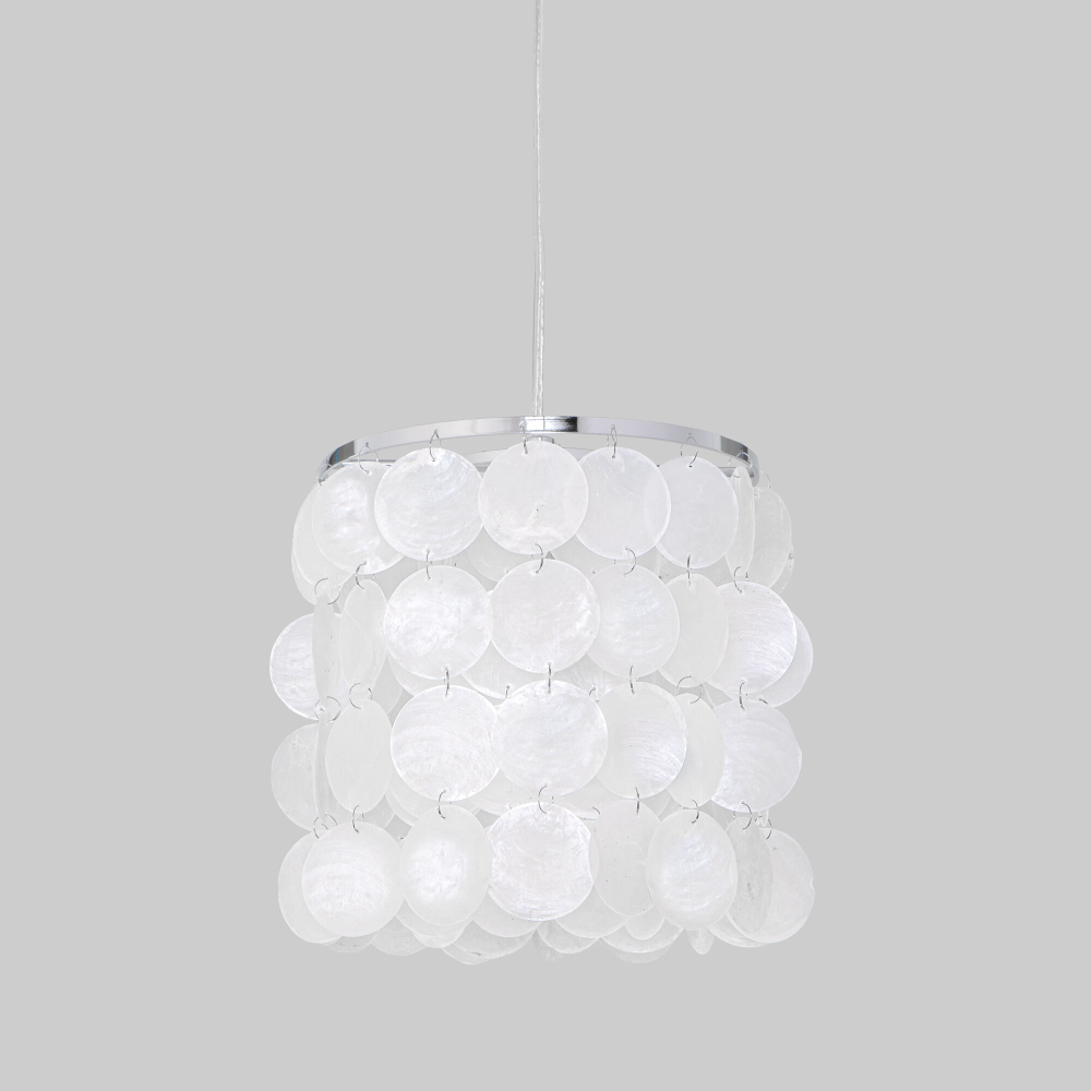 Подвесной светильник Eurosvet Sandra 60185/1 хром/перлаиутр