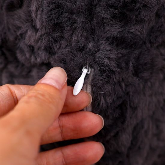 Мягкая игрушка "Смотрящий Кот", черный, 40 см