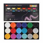 Краски акриловые матовые "Декола", 18 цветов по 20 мл, в банках, 143412150