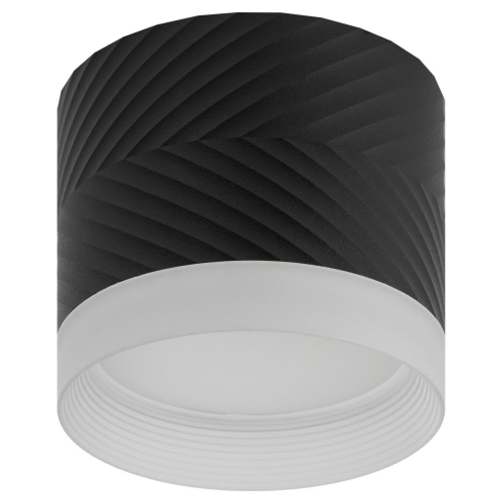 Светильник настенно-потолочный спот ЭРА OL38 BK под GX53 IP20 черный | Накладные светильники