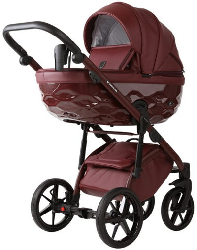 Детская коляска Adamex Chantal Pro Natura 3 в 1 CN-18-RUBY (БОРДОВАЯ КОЖА)