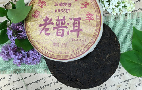 Шу пуэр №6666 1 год регион Мэнхай РЧК 357г