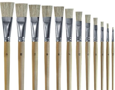 Кисть Щетина плоская №4 Школьник (Альбатрос)