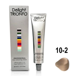 10-2 крем-краска стойкая для волос, светлый блондин пепельный / Delight TRIONFO 60 мл
