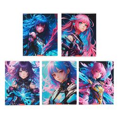 Dəftər \ Тетрадь 48 листов А5 клетка Яркие девушки