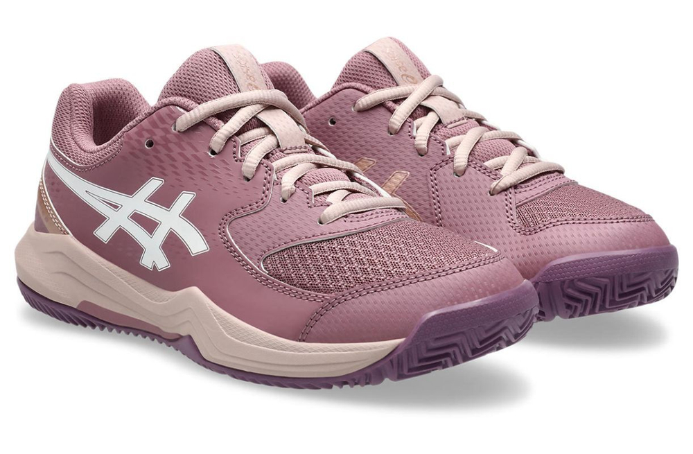 Детские кроссовки для Падел Asics Gel-Dedicate 8 Padel GS - purple oxide/white