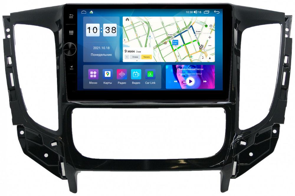 Магнитола для Mitsubishi L200 5 2015-2019 (климат), Pajero Sport 3 2016-2023 (МКПП), FIAT Fullback - Parafar PF168LUX2LHDAV на Android 12, ТОП процессор, 3Гб+32Гб, CarPlay, 4G SIM-слот