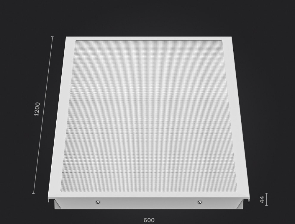 Светильник LED ДВО 105Вт 3000К 13500Лм IP54 CLIP-IN призма 1200х600х44мм DARKLUM