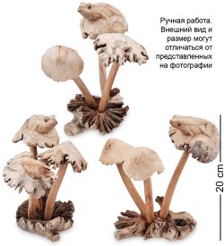 50-001 Статуэтка «Лягушка на грибе» 20 см