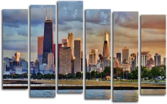 Модульная картина "Городской пейзаж"
