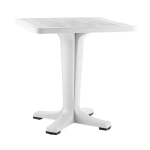 Стол Прованс квадратный 70см 1 ножка белый 700х700х720мм