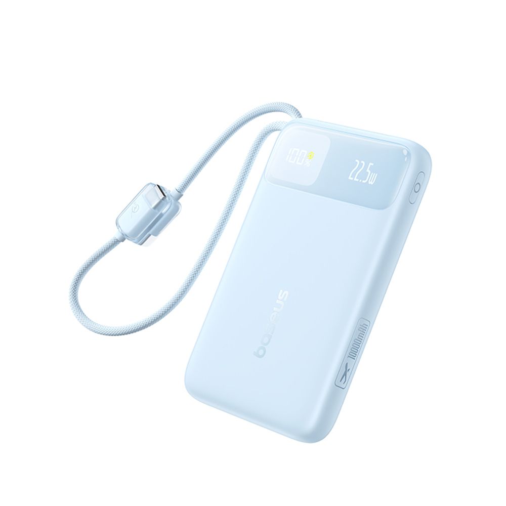 Портативный внешний аккумулятор Baseus EnerFill FC11 10000mAh 22.5W Blue (E0027R06)