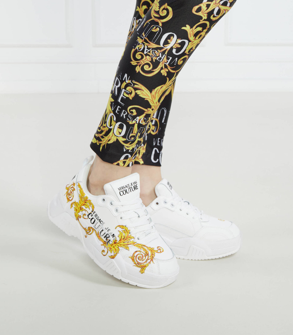 Кожаные кроссовки Versace Jeans Couture - белый(74VA3SF4ZP232)