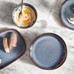 Набор тарелок IKEA GLADELIG (ГЛАДЕЛИГ), Синий, 14 см, 4 шт