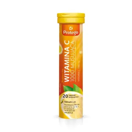 Protego Vitamin C 1000 - 20 шипучих таблеток со вкусом лимона
