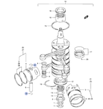 Стопорное кольцо Suzuki DT40-DT100