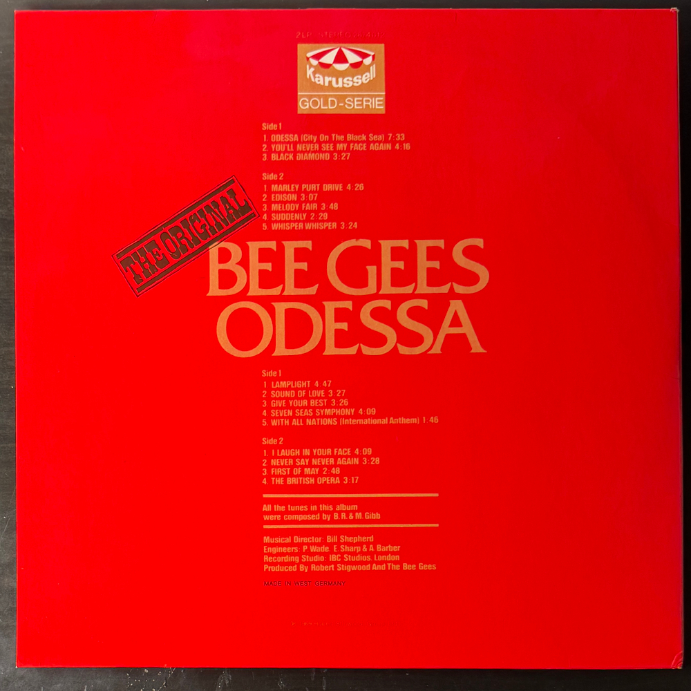Bee Gees ‎– Odessa 2LP (Германия)