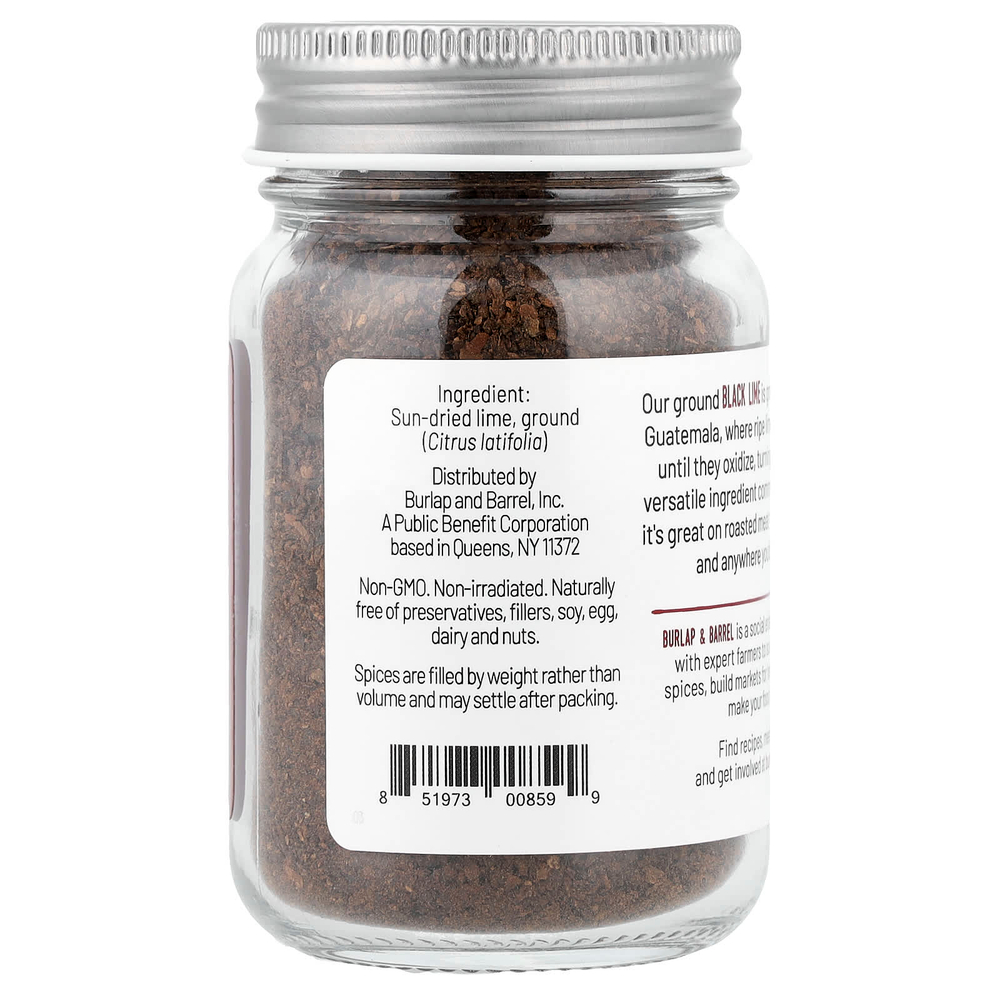 Burlap & Barrel, черный лайм, молотый, 79 г (2,8 унции)